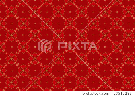 Abstract red and gold colors chinese style pattern Abstract red and gold colors chinese style pattern 27513285