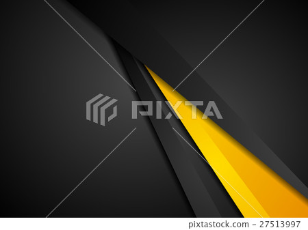Abstract corporate orange black tech background - Stock Illustration ...