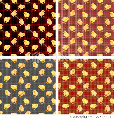 Chick's background tartan check - Stock Illustration [27514895] - PIXTA