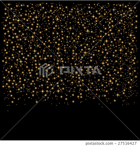 Gold glitter star dust background.  Gold glitter star dust background.  27516427