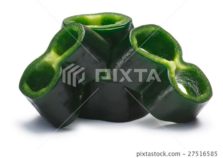 Sliced Poblano (Ancho) pepper, paths 27516585