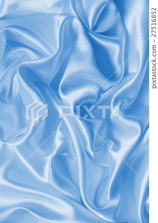 Smooth elegant blue silk or satin as background 27516852
