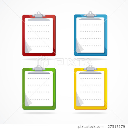 Vector clipboard icon set. Flat Design Vector clipboard icon set. Flat Design 27517279