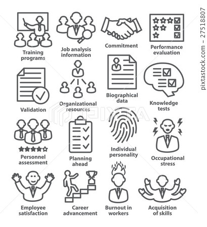 Business management icons in line style. Pack 23. 27518807