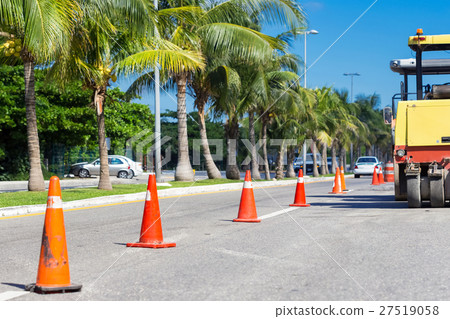 Road construction works 27519058