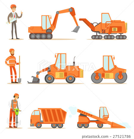 Smiling Road Construction And Repair Workers In 27521786