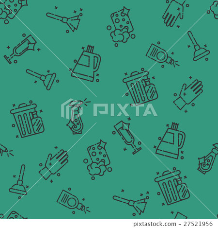 Cleaning icons set pattern Cleaning icons set pattern 27521956