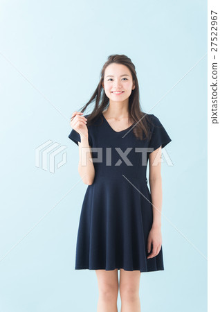 一件女人(藍色背景) 一件女人(藍色背景) 27522967