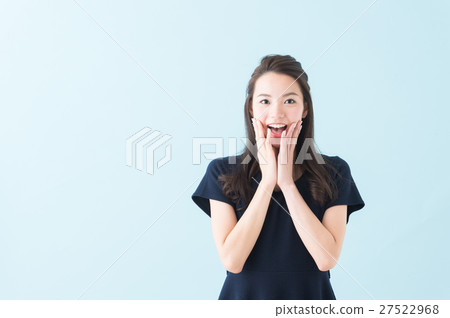 一件女人(藍色背景) 一件女人(藍色背景) 27522968