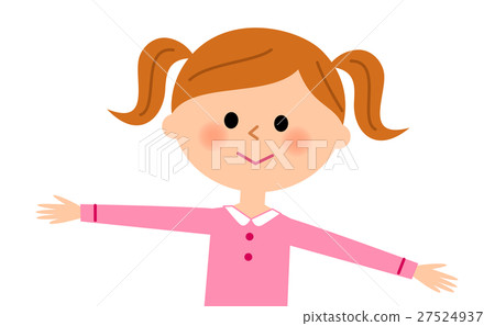 一個女孩伸出他的手 一個女孩伸出他的手 27524937