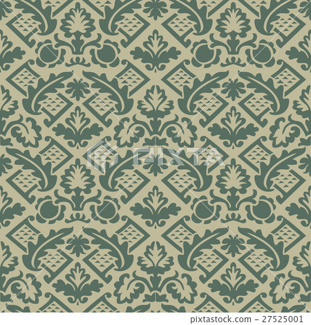 Vector colorful damask seamless floral pattern - Stock Illustration ...