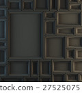 Mockup of empty black frames. 27525075
