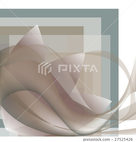 Corner pattern waves whit flower on a geometric Corner pattern waves whit flower on a geometric 27525426