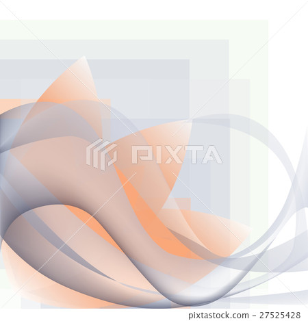 Corner pattern waves whit flower on a geometric  27525428
