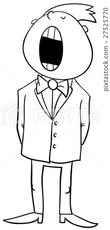singing boy coloring page singing boy coloring page 27525770
