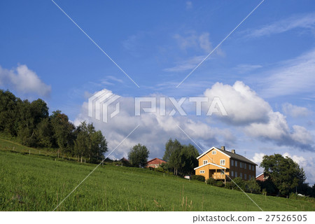 Yellow painted house Yellow painted house 27526505
