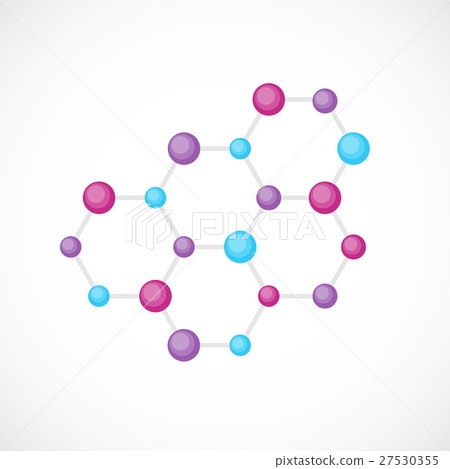 Flat DNA structure. Vector illustration. Beautiful 27530355