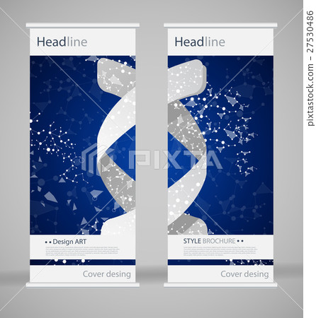 Brochure cover design. Abstract roll up. Modern 27530486