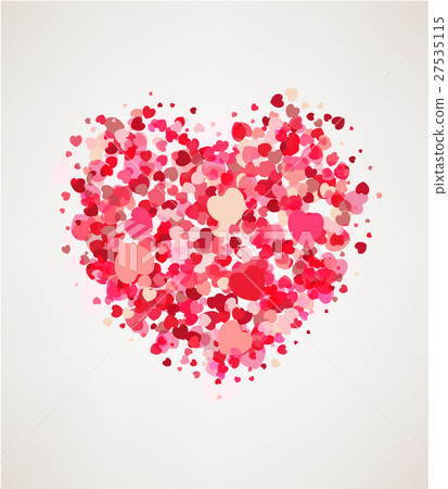Happy Valentines day greeting card 27535115