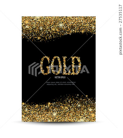 golden sparkling on the card golden sparkling on the card 27535117