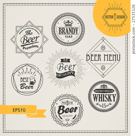 Vector alcohol logos and emblems Vector alcohol logos and emblems 27535126