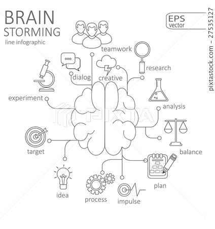 Simple mono linear pictograph 27535127