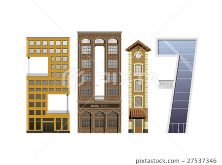 Facades in the form of numbers 2017 Facades in the form of numbers 2017 27537346