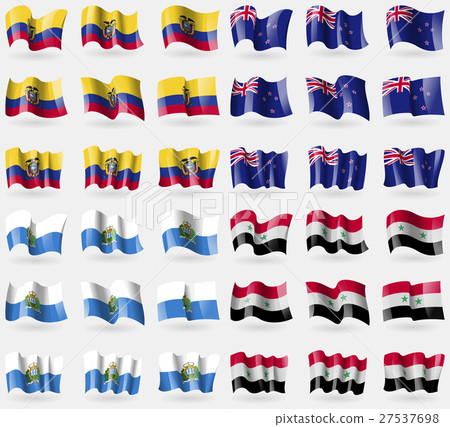 Ecuador, New Zeland, San Marino, Syria. Set of 36 Ecuador, New Zeland, San Marino, Syria. Set of 36 27537698