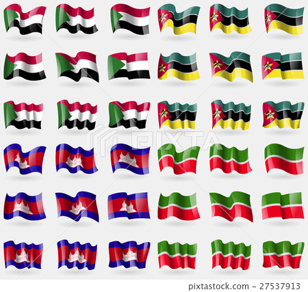Sudan, Mozambique, Cambodia, Tatarstan. Set of 36 Sudan, Mozambique, Cambodia, Tatarstan. Set of 36 27537913