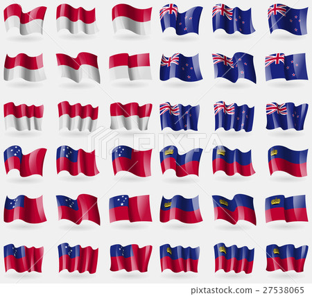 Indonesia, New Zeland, Samoa, Liechtenstein. Set o 27538065