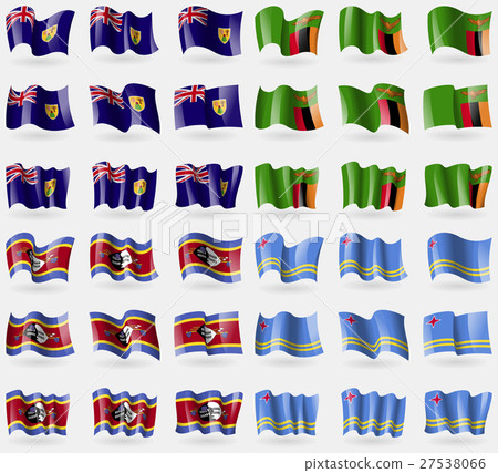 Turks and Caicos, Zambia, Swaziland, Aruba. Set of 27538066