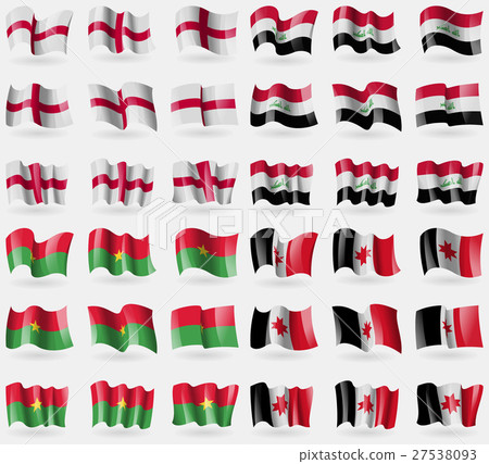 England, Iraq, Burkia Faso, Udmurtia. Set of 36 fl England, Iraq, Burkia Faso, Udmurtia. Set of 36 fl 27538093