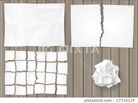 Set creasy paper sheets 27539124