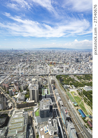 The tallest building in the top tier 60 Tenjo Corridor Avenue Harukas 300 View from the observation deck Osaka Tourist spot Osaka plain viewing western side 27540676