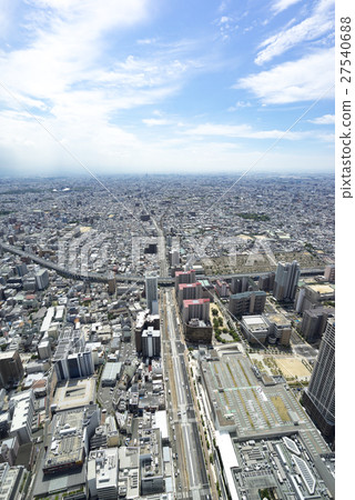 The tallest building in the tallest building 60 floor Tenge corridor Abe no Harukasu 300 View from the observation deck Osaka sightseeing spot Osaka plain panama over south side 27540688