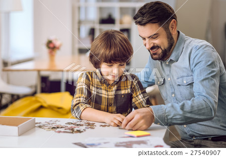 Portrait of family while playing 27540907