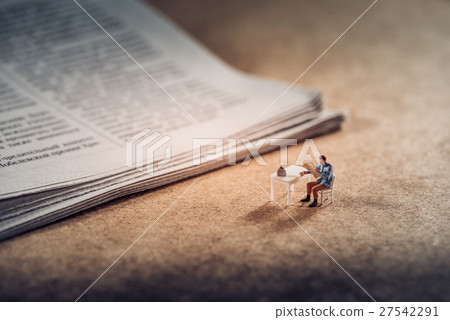 Cup of coffee with newspaper 27542291