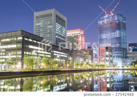 東京_丸之內大廈城市夜景 東京_丸之內大廈城市夜景 27542488