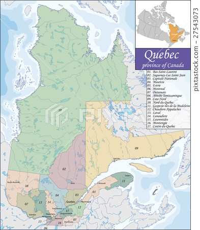 Map of Quebec Map of Quebec 27543073