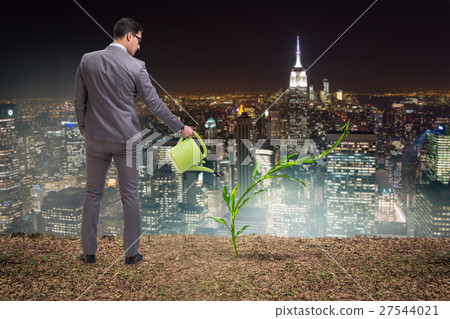 Businessman in new business concept Businessman in new business concept 27544021