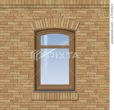 Arched old window - Stock Illustration [27544925] - PIXTA