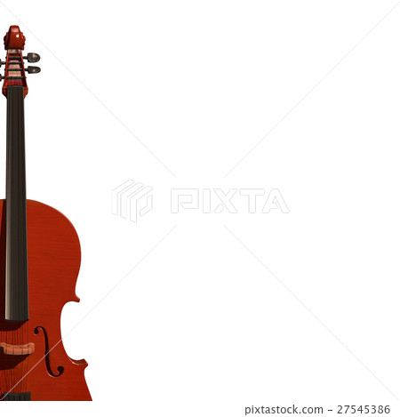 cello musical instrument 3d illustration 27545386