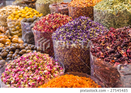 Spices and herbs being sold on Morocco traditional 27545485