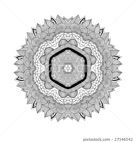 Mandala. Round oriental pattern in indian style Mandala. Round oriental pattern in indian style 27546542