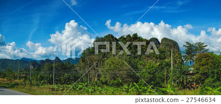Beautiful landscape with the cloud sky Beautiful landscape with the cloud sky 27546634