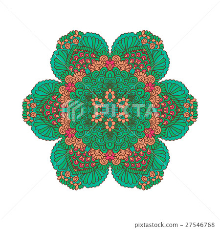 Round ornament. Indian pattern. Mandala 27546768