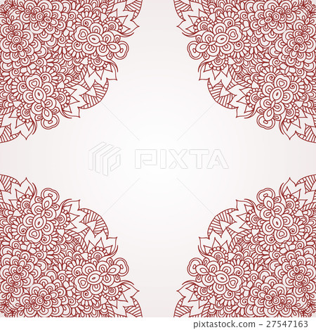 Mehndi henna design background 27547163