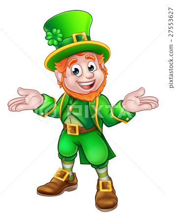 St Patricks Day Cartoon Leprechaun 27553627