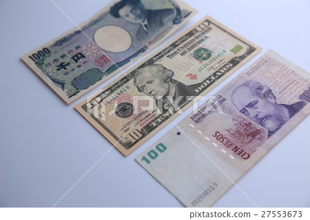 yen, dollar and argentine peso 27553673