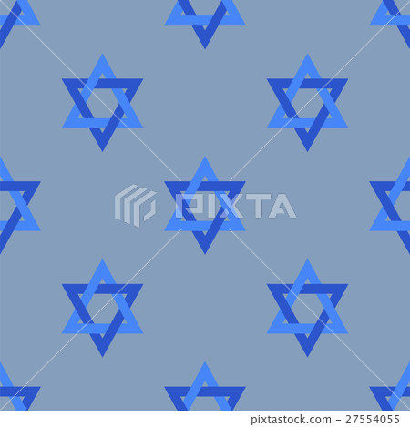 Stars of David Isolated Seamless Pattern 27554055